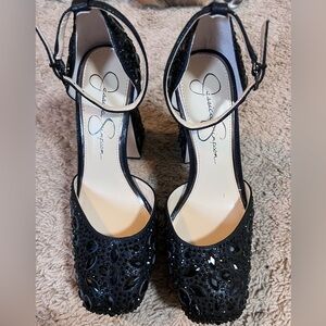 Jessica Simpson Black Dreama Heels
